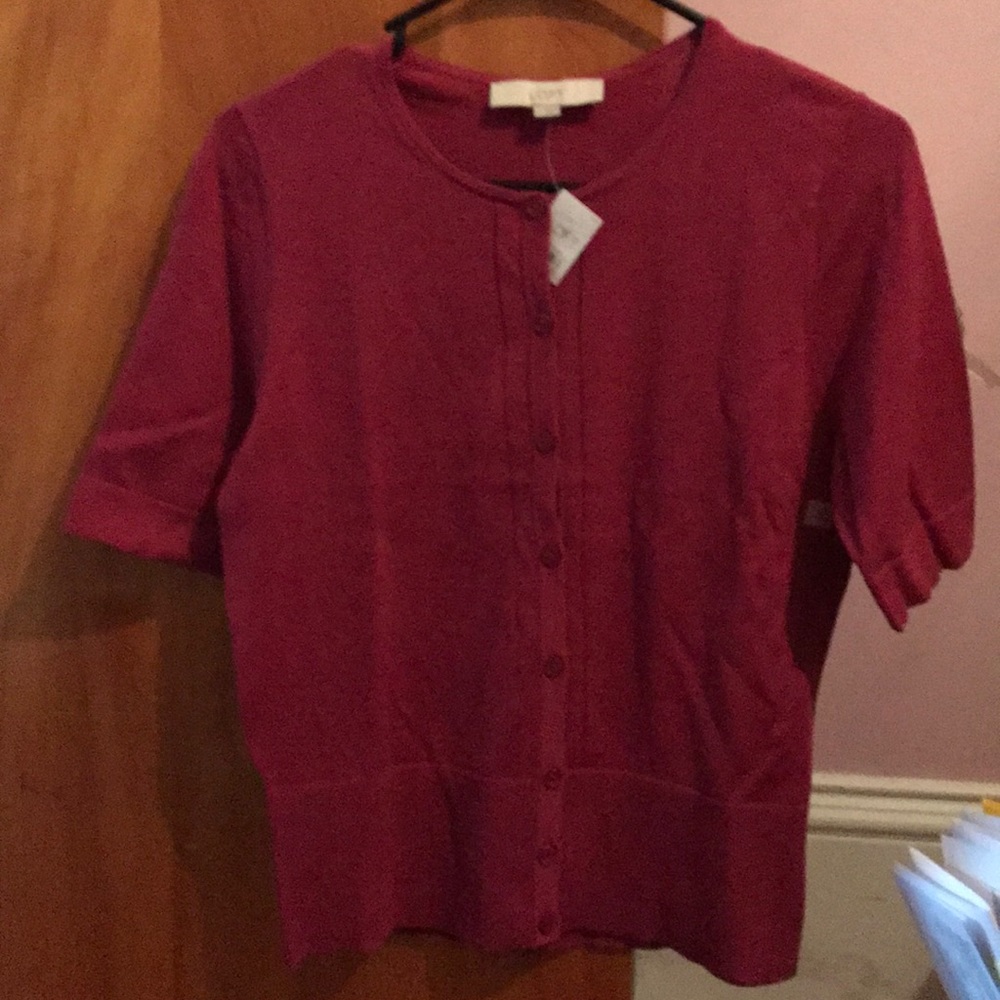 Ann Taylor Loft NWT SS Cardigan